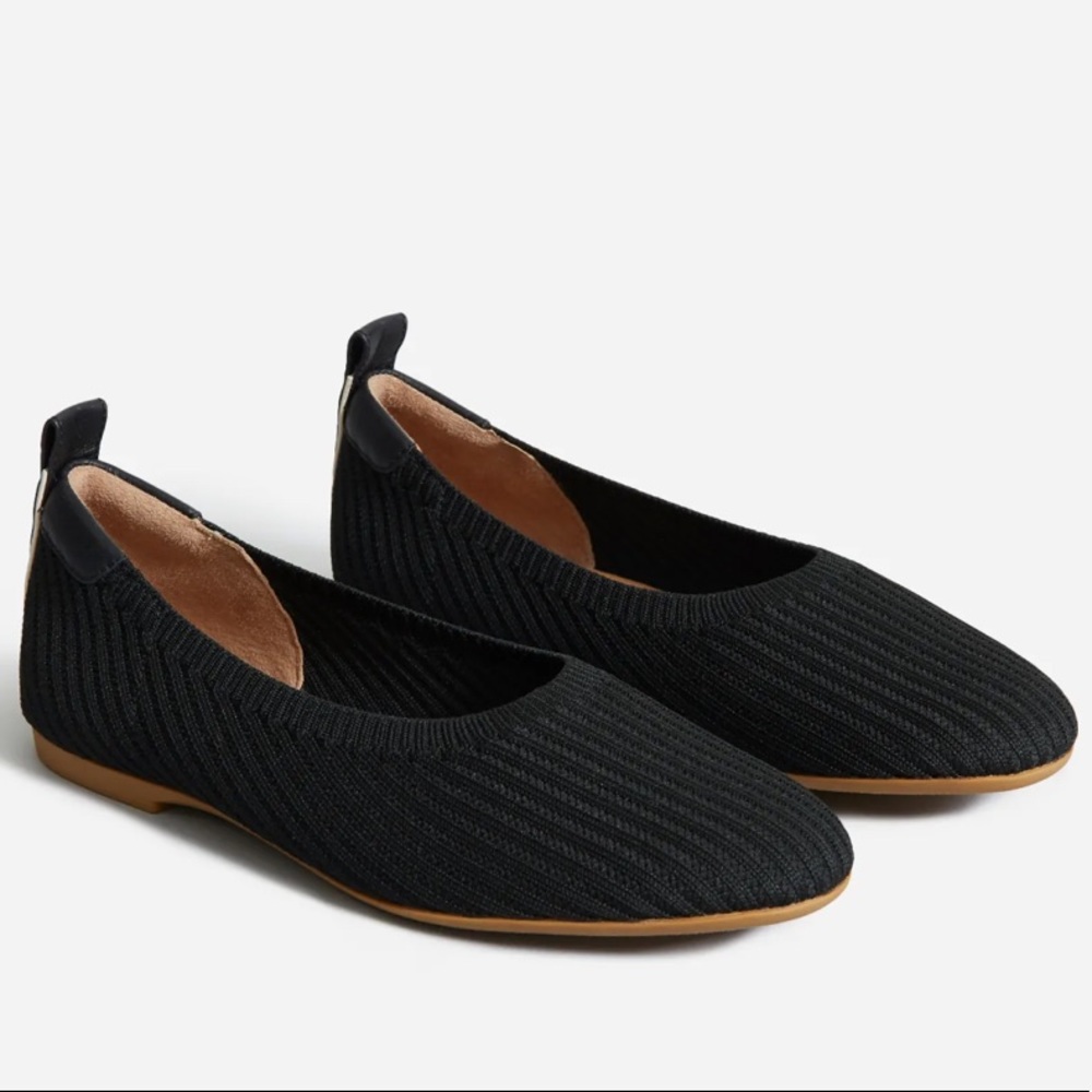 Everlane Day Glove Flats in ReKnit Black Size 10